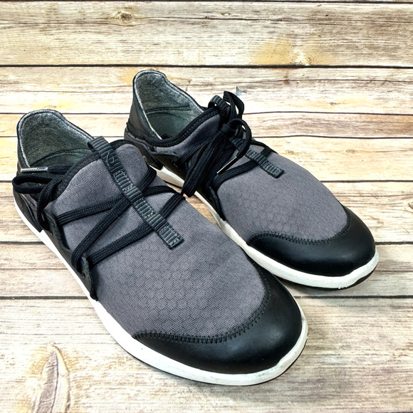 Olukai Womens Mikili Black Gray Slip On Comfort Sneakers 8 - Picture 1 of 10